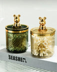 Cute Bear Cotton Pad Holder Cotton Swab Rod Storage