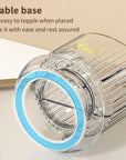 360° Rotating Makeup Brush Holder Luxury Cosmetic Organizer