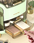 Luxury Desktop Cosmetics Storage Box Dust-proof Makeup