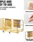 Metal Iron Makeup Pen Storage Basket Office Desktop