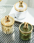 Cute Bear Cotton Pad Holder Cotton Swab Rod Storage